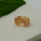 Neon Pastel Red-Orange Sapphire - Octagon - 3.75 ct