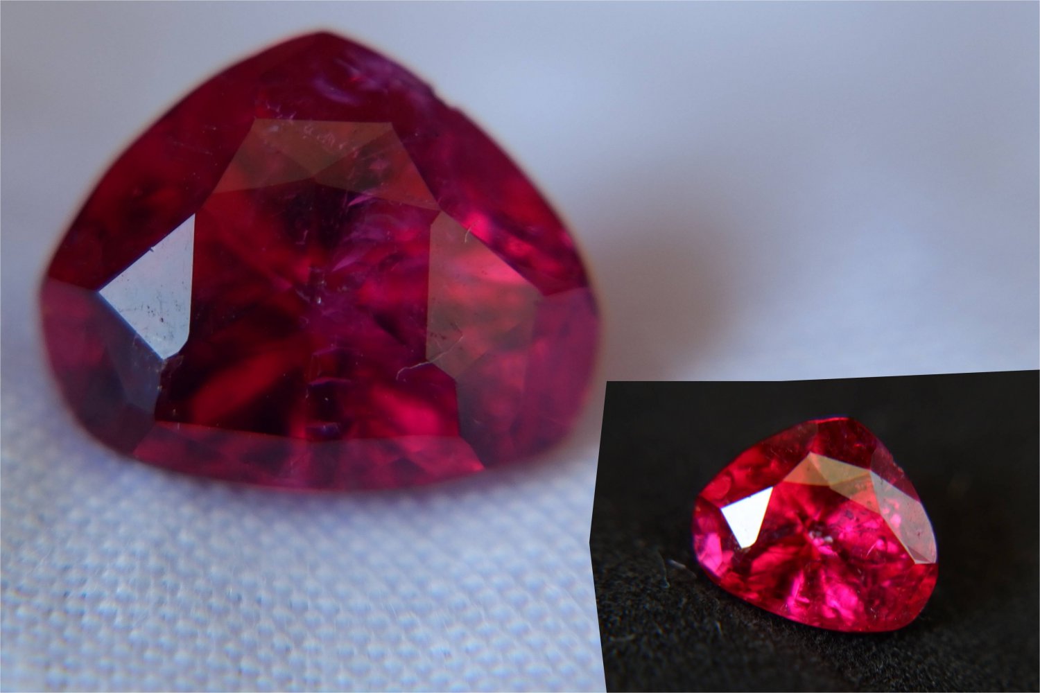 Rubellite - Triangular - 3.26 ct - COR certified