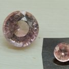 Orange Tourmaline - Round - 0.85 ct - COR certified