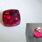 Appraised Premium: Vivid Red Rubellite - Cushion - 1 ct - COR certified
