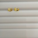 Yellow Sapphire Pair - Oval - 0.90 ct - COR certified