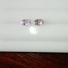 White Sapphire Pair - Oval - 1.20 ct - COR certified