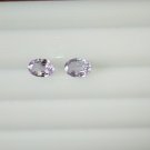 Pastel Lavender Violet Sapphire Pair - Oval - 1.45 ct - COR certified