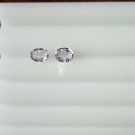 Pastel Lavender Violet Sapphire Earrings Pair - Oval - 1.10 ct - COR certified
