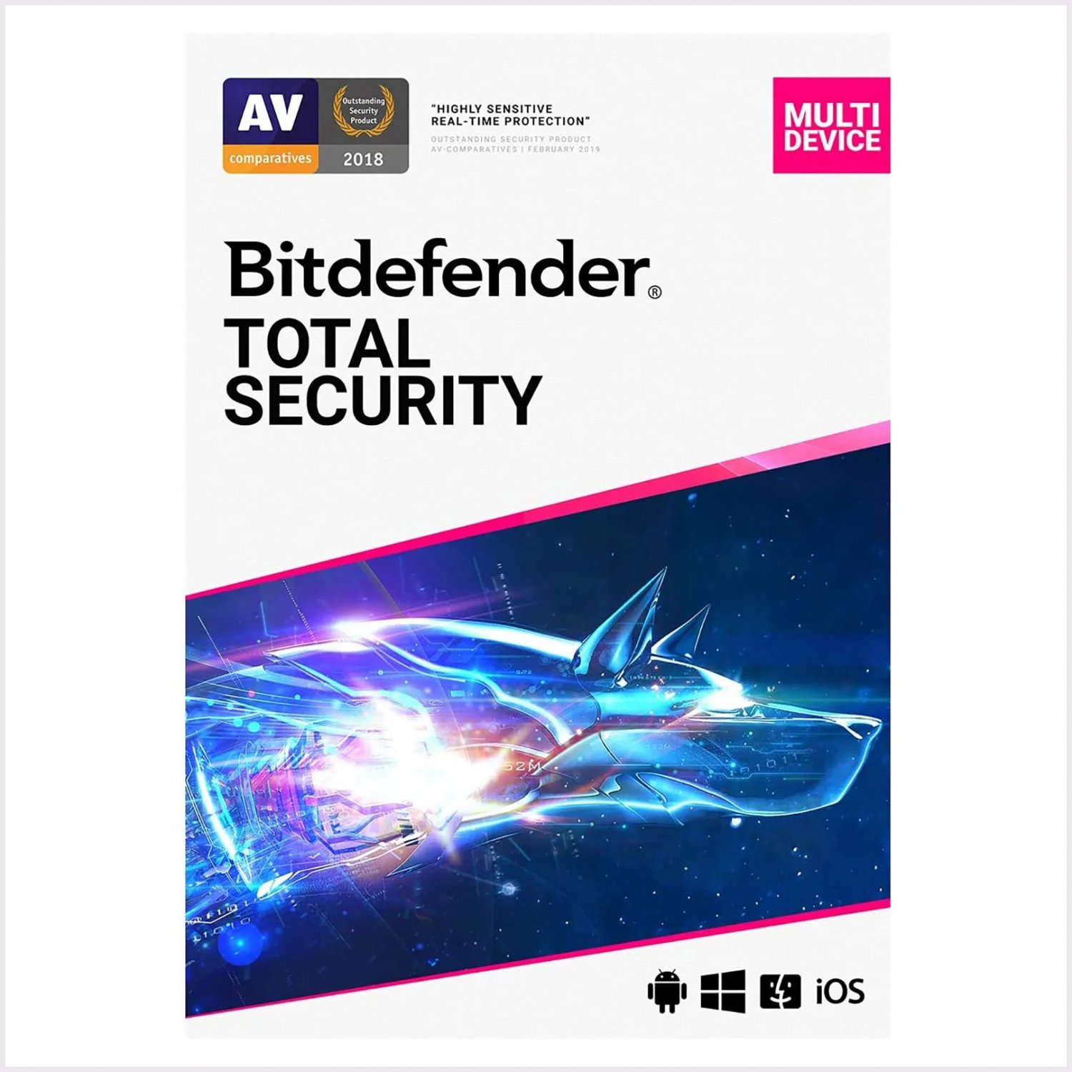 Bitdefender Total Security (10 Devices) for Windows, Android, iOS, MacOS | 1-Year Subscription - ESD