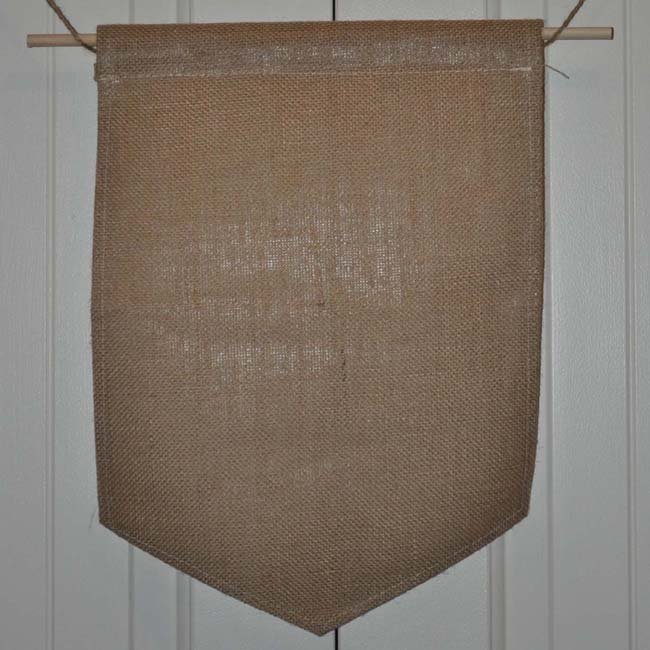 Burlap Flag [Pointed Bottom No Ruffle]