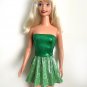 Green Top & Light-green Mini Skirt for My Size Barbie Doll 36" New Sparkly set
