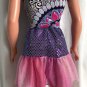 Purple Pink Mini Skirt, Multicolor Mandala Print Top for My Size Barbie Doll New