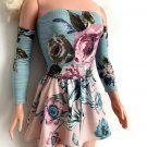 Clothes for My Size Barbie Doll. Polyester. Multicolor Flowers Print. New. Cute