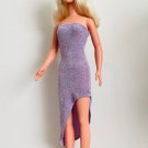 Sparkly Lavender Asymmetrical Dress for My Size Barbie Doll. New