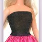 Clothes set for My Size Barbie doll: fuchsia pink satin skirt, sparkly top. New