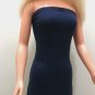 Long Dress for My Size Barbie Doll. New. Dark Navy-Blue Gown