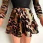 Black Top & Animal Print Mini Skirt, for My Size Barbie Doll 36". New