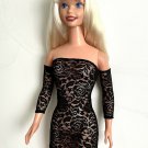 Black Lace Mini Dress for My Size Barbie Doll. New. Cocktail Dress / Bodycon