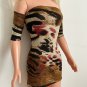 Animal Print Mini Dress for My Size Barbie Doll 36". Bodycon