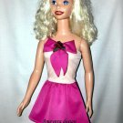 Skirt & top wt bow, for My Size Barbie Doll. Magenta & Ligh-pink Polyester, New