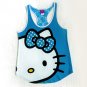 Hello Kitty girl's sleepwear top with lace. Size L. Light-blue-white