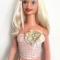 Lace Top with Faux Flower & Beige-pink Skirt for My Size Barbie Doll 36" New
