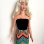 Black top & multicolor mini skirt for My Size Barbie Doll 36" New set
