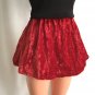 Sparkly Red Velvet Skirt & Black Cotton Top for My Size Barbie Doll 36" New