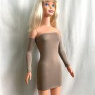 Soft Gray Cocktail Dress for My Size Barbie Doll 36". Bodycon, mini, New