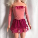 Salmon-Pink Top & Dark-Pink Sparkly Mini Skirt for My Size Barbie Doll 36" ~New~ Salmon-Pink Top & Dark-Pink Sparkly Mini Skirt for My Size Barbie Doll 36" ~New~
