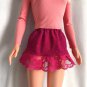 Salmon-Pink Top & Dark-Pink Sparkly Mini Skirt for My Size Barbie Doll 36" ~New~