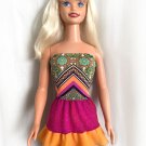 Top & mini skirt for My Size Barbie Doll 36". Bright multicolor clothes set. New