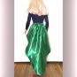 Dark-blue Green clothes set (top & satin skirt) for My Size Barbie Doll. New