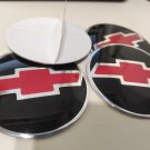 METAL STICKERS WHEELS CENTER CAPS  4pcs chevrolet 90mm 3.54" domed