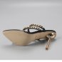 Peep-toe slip-on sandals 9cm high heels