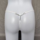 Women's sexy underwear lingerie lace thongs T-string White