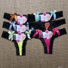 Sexy Women's underwear lingerie lace mesh thongs t-string t-back