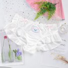2pcs Kwaii Japanese underwear Plus size Female cute bear panties White