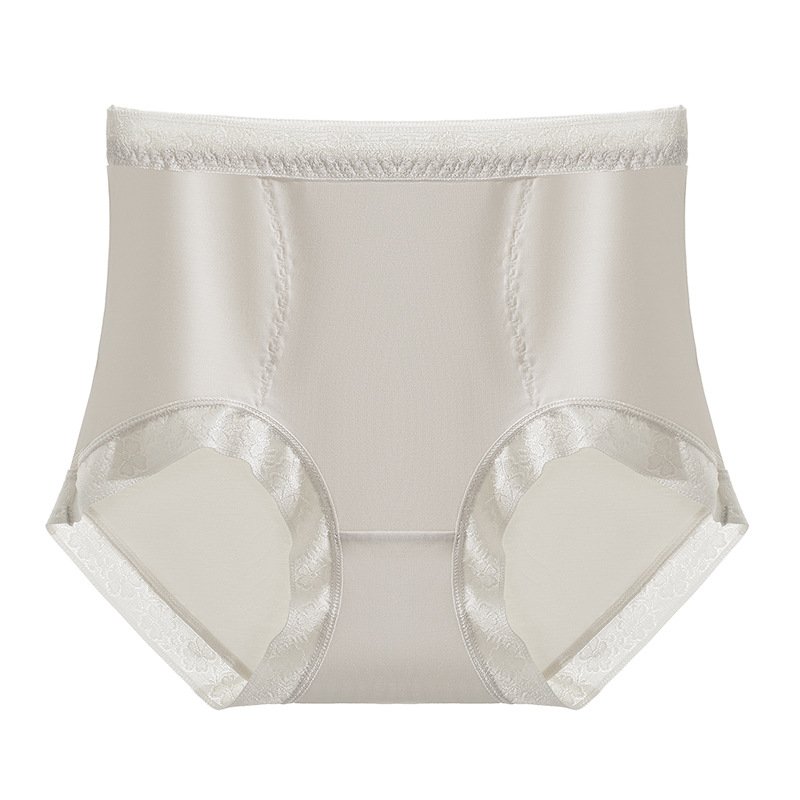 Wholesale 3PK Women's Antibacterial underwear modal high-rise panties Light Gray #8689