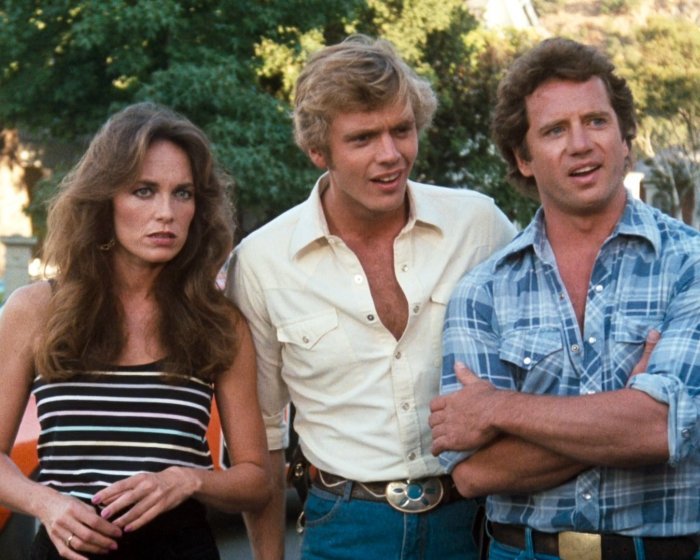 Catherine Bach Dukes Of Hazzard Tom Wopat John Schneider 8x10 Photo Zgk 57