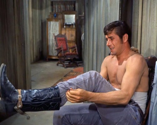 Robert Fuller Laramie Shirtless 8x10 Photo Zrp 29