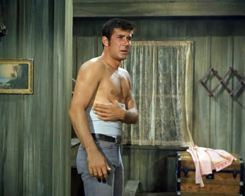 Robert Fuller Laramie Shirtless 8X10 Photo Zrp 31