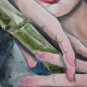 Girl with bamboo