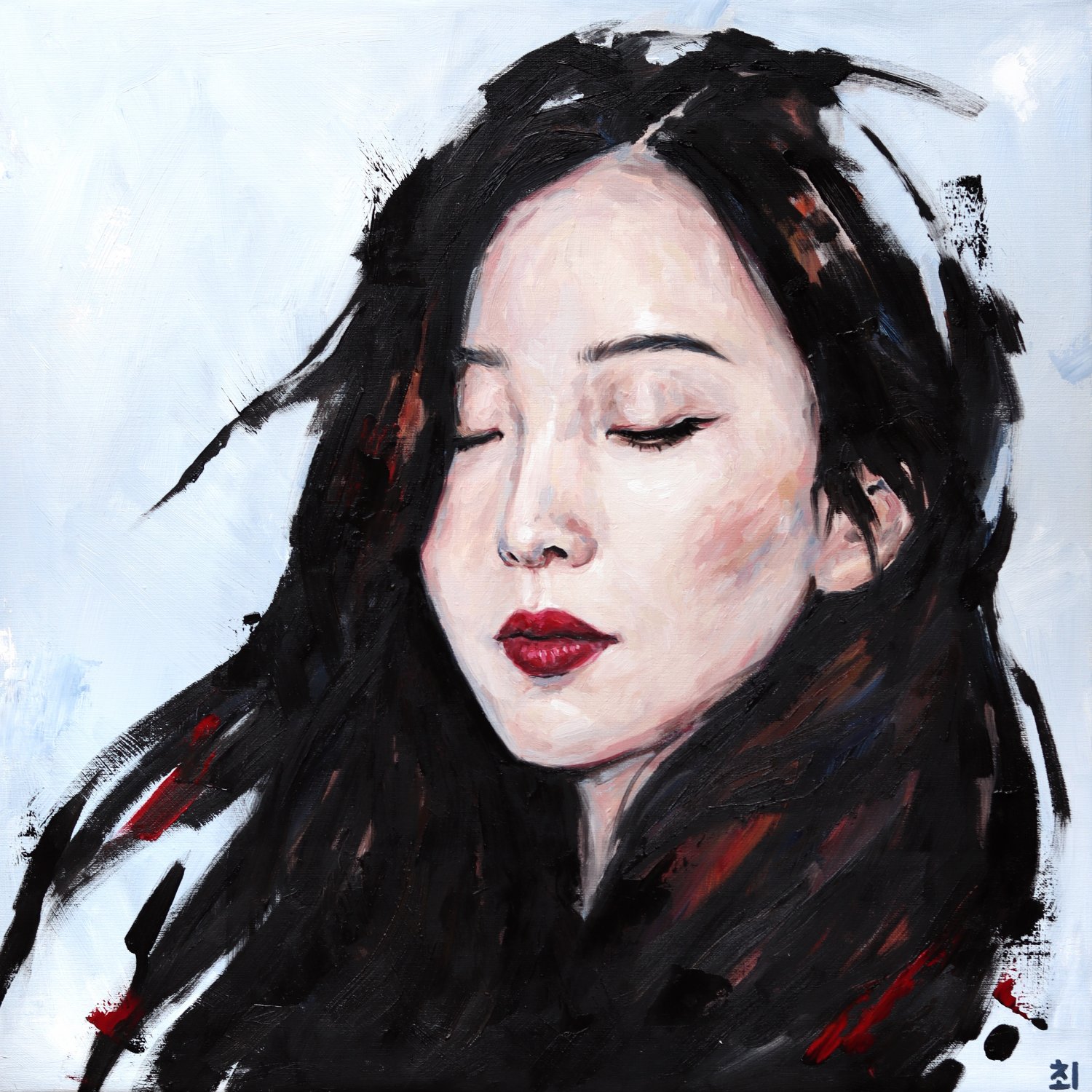 Wind oil . Original oil painting. Wall art