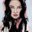 Korean woman oil painting