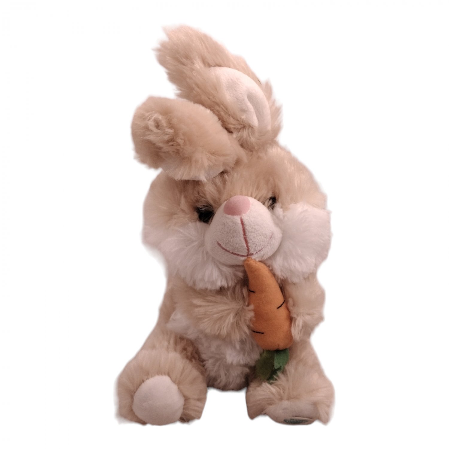 Dan Dee Animated Plush Bunny Rabbit Chewing Carrot Sounds Cheeks Move