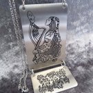 Stainless Steel Necklace HARPIST in black