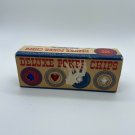 Vintage Poker Coins Mayer  Deluxe Vintage Plastic Chips Red White Blue
