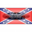 Confederate Flag Charger Metal Novelty License Plate Tag Free Shipping