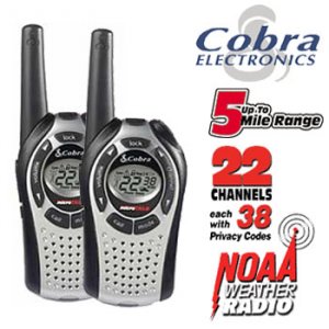 COBRA 2 WAY 5 MILE RANGE WEATHER RADIOS