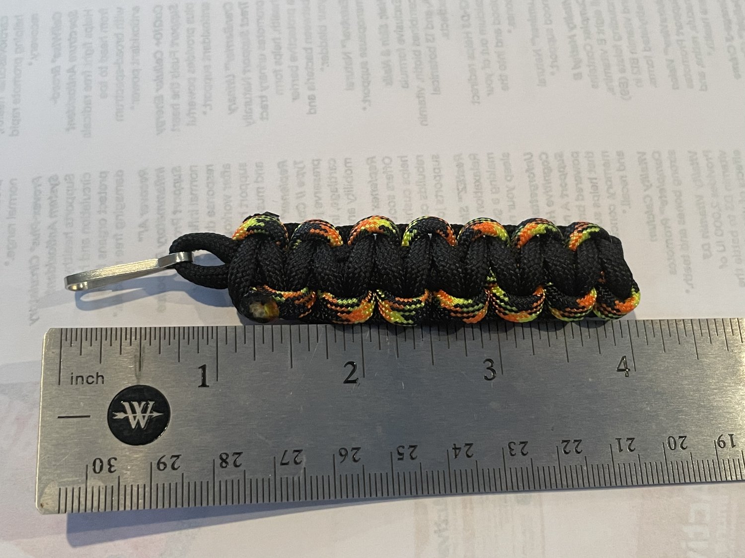 Black/neon keychain