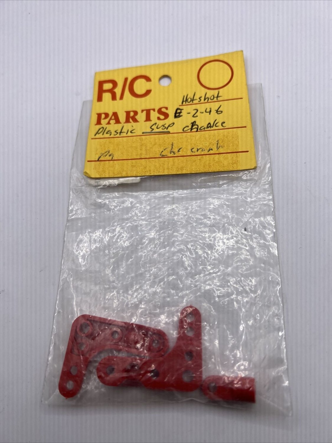 Tamiya Hotshot Red Front Suspension Crank Parts E246 Vintage Rc Car Parts