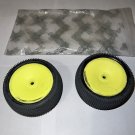 Schumacher Cactus 2.2" Rear 1/10 Buggy Pre-Mounted Carpet Tires (2) (Yellow)