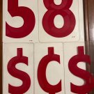 10” Zip 3D Red Numbers & Symbols See Thru Lights Pick Your Number/Symbol
